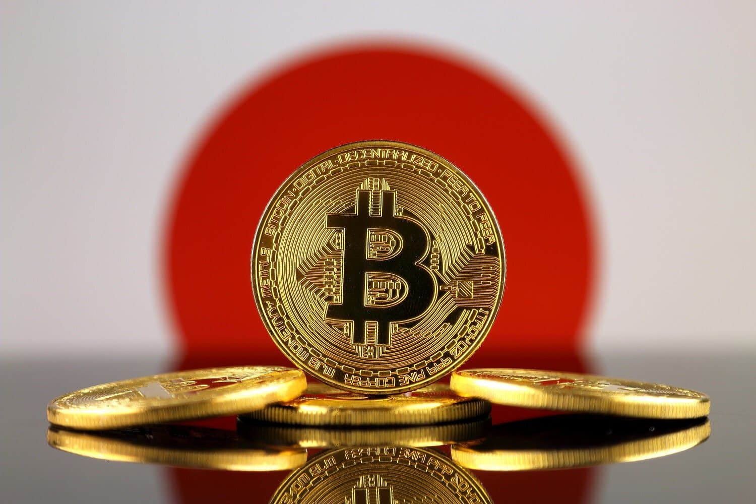 ビットコインと日本国旗