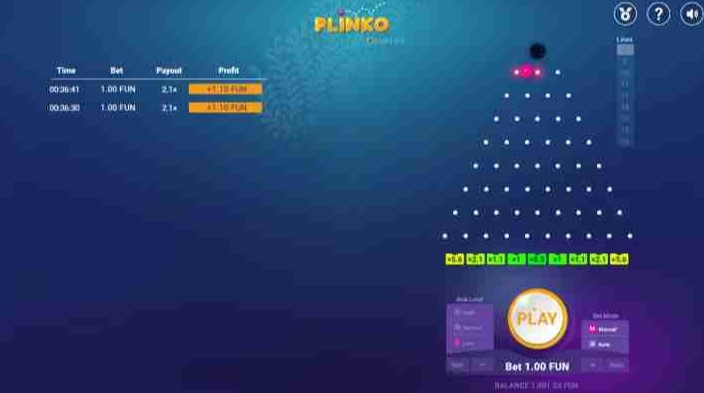 BgamingのPlinko