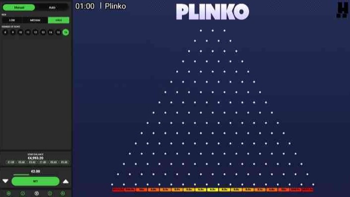 Hacksaw GamingのPlinko